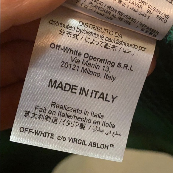 Off white emerald green tartan flannel - Picture 6 of 6